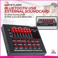 Soundcard v8 Live Mic Headset mixer audio mini murah cuci gudang Bluetooth USB External