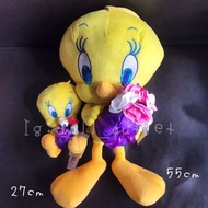 55cm 翠兒毛公仔 翠兒大公仔 翠兒公仔 絕版 翠兒毛公仔 翠兒公仔 looneytunes tweety tweetybird 翠兒雀呀寶翠兒 呀寶 翠兒 翠兒鳥 華納 looneytune 華納