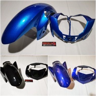 COMBO PART Y15ZR MUDGUARD FRONT FENDER & KEPALA UPPER METER COVER YAMAHA Y15 YSUKU Y150 HITAM 1ST MO