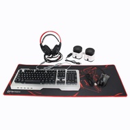 Fantech Ultimate Gamer PC Package with Keyboard, Mice, Headset, Mouse Pad and Speaker (White)