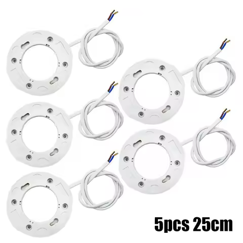 5pc GX53 Base Fitting For GX53 Lamps Fly Leads For LED And CFL GX53 Light Bulb Fitting 10CM Ceiling 