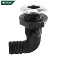 CFSTORE Marine Boat Thru Hull Fitting 90 Connector Plastic Boat Drain Bilge Pump Plumbing For 3/4, 1