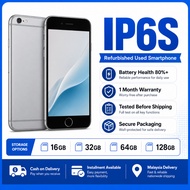 IP6S Refurbished Used Smartphone 16GB 32GB 64GB 128GB Second Hand Phone Malaysia Delivery COD Instal