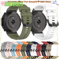 SHOUOUI Wristband, Replacement Watch Silicone Strap,  Smart Accessories Soft Watchband for Amazfit T-Rex Ultra