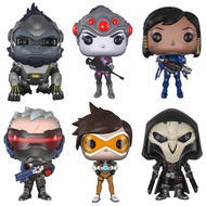 Q Version Overwatch Figures, Black Widow Soldier 76 Pharah Tracer Reaper Game Model Toys