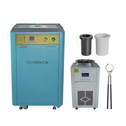 380V 2-8KG Gold Capacity Temperature Control Metal Melter Induction Melting Machine Gold Melting Fur