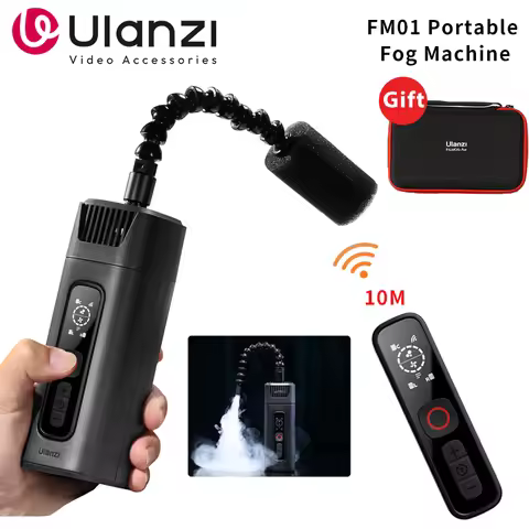 Ulanzi FM01 40W Portable Smoke Machine 10m Wireless Control Dry Ice Fog Machine Photography Smoke Ef