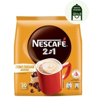 Nescafe 2 in 1 Instant Coffee - Original (Zero Sugar Added) 30 x 8.5g