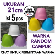 Pot Bunga Ukuran 21 cm isi 5 dan isi 6 pcs Pot Ukuran Sedang Pot Bunga Murah Pot Bunga Plastik Lusinan Murah Warna Warni Putih Ungu Hijau Kuning Biru Pink Orange Merah Bata Gold Pot Tanaman Hias Pot Bunga Ukuran 20 cm Pot Tawon Ukuran 20cm Pot Tawon