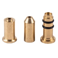 3 Pack Gas Refill Adapter Set Nozzle Reusable Brass Inflation Head Valve Adaptor Tips Cap for S.T Du