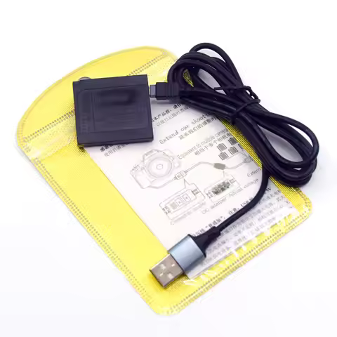 USB DMW-AC5 Power Bank Adapter Charger Cable+ DMW-BCK7E DCC10 Dummy Battery for Lumix DMC-FT25 TS20 