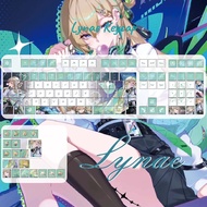 Wuthering Waves Keycaps 120 Keys Cherry Profile PBT Anime Keycaps Dye Sublimation Wooting Aula F75 M