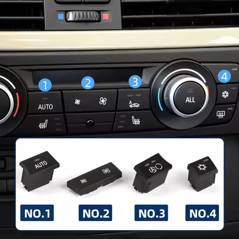 Car Heater Control AC Refrigeration Button Air Circulation Button Auto Switch Cover For BMW E90 E93 
