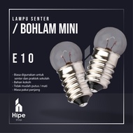 E10 2.5 Volt school practice mini light bulb / E10 flashlight bulb