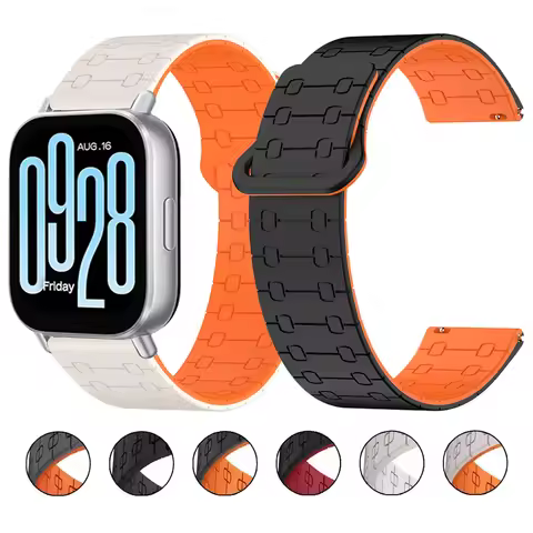 22mm Sport Silicone Strap For Xiaomi Redmi Watch 5 Active/5Lite Magnetic Bracelet For Mi Watch 2 Pro