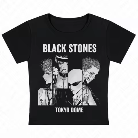Y2k Nana Osaki Graphic T Shirts Casual Harajuku Streetwear Japanese Clothes Fashion Rock Punk Sleeve