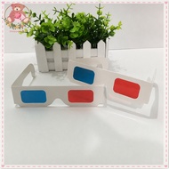 Red Blue 3D Glasses Paper Frame Anaglyph Cinema Viewing Glasses 3D Video Movies SH