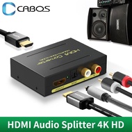 4K 60Hz HDMI 2.0 Audip เครื่องแยกตัวแปลงเสียง HDMI 5.1 ARC สำหรับทีวี PS4 Xbox เครื่องขยายเสียงสวิตช์เสียงเพื่อ