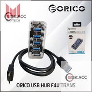 USB Hub ORICO F4U-U3 4 Port USB 3.0 Transparent HUB - Orico F4U SSKACC-COMPUTER