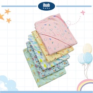 [IHAB Baby] 100% Cotton Baby Muslin Swaddle Blanket 75cm x 75cm