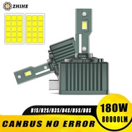 2PCS Super Bright D3S LED D1S Headlight Canbus Bulbs D4S D2S D8S D1R D2R D3R LED Car Bulbs 12V 24V