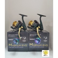 【READY STOCK】MAGURO MAGNUM EVO SPINNING REEL 1000PG 2000PG 3000PG 4000PG 3000HG 4000HG