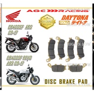HONDA DISC BRAKE PADS CB400 SUPER 4 ABS 09 - 17 , CB400SF ABS 09 - 17 , CB400SF REVO ABS 09 - 17 GOL