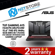 ASUS TUF GAMING A15 FA507N-URLP024W 15.6” FHD IPS 144Hz 16GB DDR5 |R7-7435HS 512GB SSD |RTX4050 6GB 