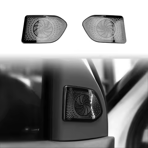 Stainless Steel A-Pillar Audio Speaker Net Decoration Cover Trim For Kia EV3 2025 Car Styling Interi
