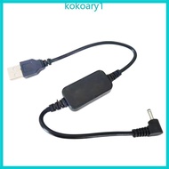KOKO 35cm USB A Male To DC3 5mm Elbow Extension Cord 5V to 12V Power Supply
