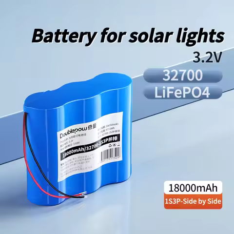 1PCS 32700 LiFePO4 Battery Pack 1S3P 3.2V 18000mAh with Wires for Solar Street Light Electric Forkli