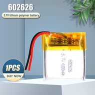 602626 602525 3.7V 400mAh Rechargeable Lithium Polymer Battery Lipo Cells For GPS Smart Watch MP3 MP4 Toy DVR Bluetooth