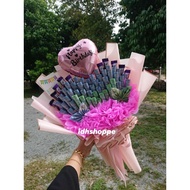 Bouquet duit utk cinta hati. upah+duit