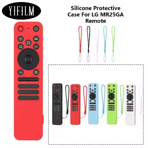 Remote Cover for LG MR25GA OLED TV Remote - Shockproof Silicone Case with Lanyard Dustproof Protecti