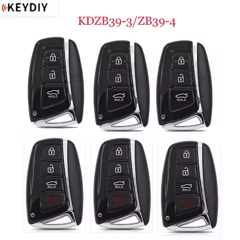 3Pcs/Lot KEYDIY Universal ZB Series Remote ZB39-3 ZB39-4 KD Smart Key for KD-X2 KD Car Key for Hyund