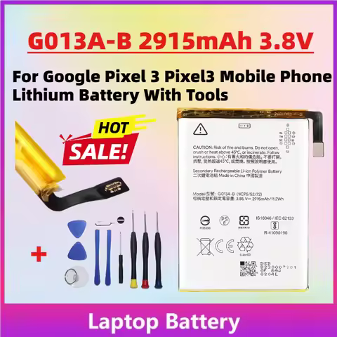 Fast Shipping G013A-B 2915mAh 3.8V Li-ion Replacement Battery for Google Pixel 3 Pixel3 Mobile Phone