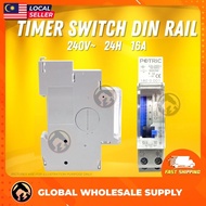 Timer Switch Industrial Timing Tool DIN Rail Timer Switch Auto On Off Timer Switch 24Hours Plug In T
