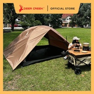Deer Creek 4 Person Double Layer Monsoon Dome Tent Brown