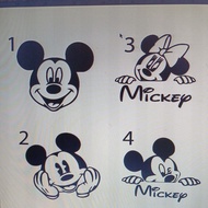 stiker Mikey mouse black
