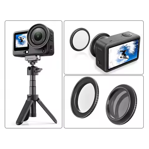 49mm Lens Filter Adapter Ring Frame For DJI Osmo Action 6 5pro 4 3 ace pro2 ace pro Metal Filter Hol