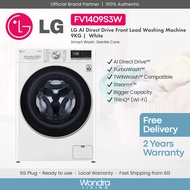 LG 9kg AI Direct Drive Front Load Washing Machine (White) (FV1409S3W)