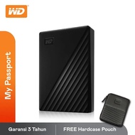 WD My Passport 1TB External Hard Drive + Pouch