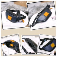Waistbag COACH WAIST BAG BELT BAG SELEMPANG BAG MEN WOMEN COACH BLUE UTILITY ORANGE