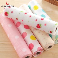 FIREBIRDS Printed Anti-bacterial Drawer Cabinet Mat Cabinet Drawer Mat Kitchen Waterproof Drawer Mat