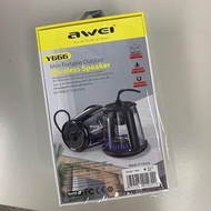 AWEI - (黑色) AWEI Y666 迷你便攜式戶外無線揚聲器 防水藍牙音箱 電池：800毫安，音樂時長4-6小時 SPEAKER 無線 便攜式智能揚聲器 藍芽喇叭