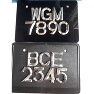 NOMBOR PLAT TIMAH BESI