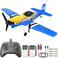 RC Plane 3 Channel P51 Remote Control Airplane Mustang Fighter Toys, 2.4GHz Smart Gyro Stabilizer RT