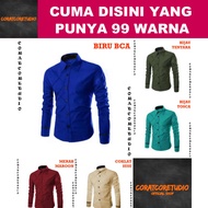 HIJAU KEMEJA PUTIH HITAM MERAH 99 COLORS 10XL 9XL 8XL 7XL 6XL 5XL 4XL 3XL XXL XL LMS Navy BLUE BCA L