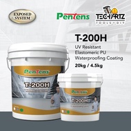 PENTENS T-200H 20KG WATER PROOFING UV RESISTANT ELASTOMERIC PU WATERPROOFING COATING PENTES T200H GR