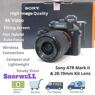 Used Sony A7Rii A7R Mark II A7MR2 - Full Frame Camera -  with 28-70mm Kit Lens Kamera Set